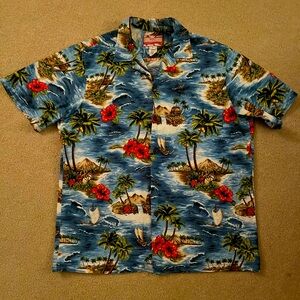 Authentic RJC Hawaiian Aloha button down shirt